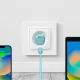Puro 20W GaN USB-C tīkla lādētājs, zaļš (PUFCMTCUSBC20WGGRN)