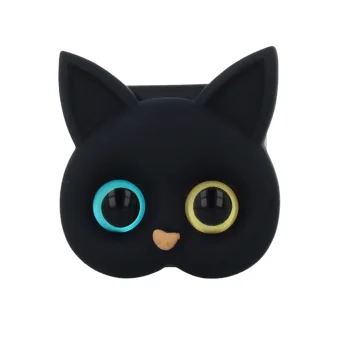 TFO Cat Holder universāls tālruņa turētājs ar spoguli, melns