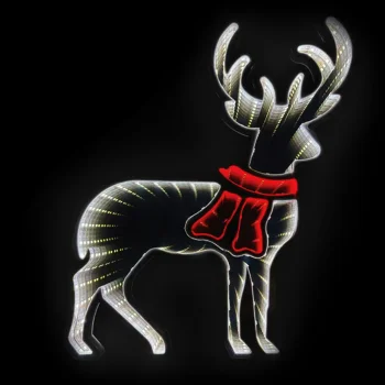 3D LED Ziemassvētku dekorācija "Ziemeļbriedis" (40x31cm, USB)