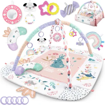 Bērnu interaktīvs izglītojošs paklājs 110x100cm Nukido Bird | Kids Interactive Educational Mat