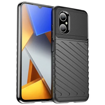Vāciņš Xiaomi Poco M4 5G Thunder Case, TPU, melns
