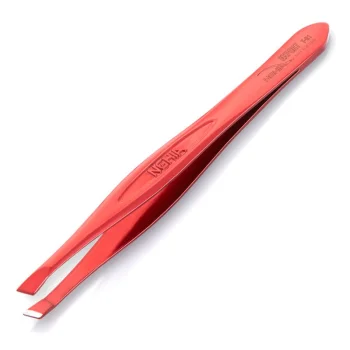 Nghia Export T-01 slīpa kosmētikas pincete, sarkana