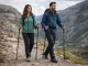 Nūjošanas un trekinga nūju komplekts ar somu, 3 segmenti, 114-135 cm, melns