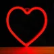 Forever Light LED Neons Sirds Sarkans USB / Baterijas