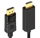 DisplayPort uz HDMI kabelis, 1.8m, 4K atbalsts, Melns