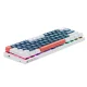 Machenike K500-B61 vadu mehāniskā spēļu tastatūra, Brown Switch, zila un balta