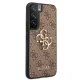 Guess GUHCS22S4GMGBR S901 S22 brūns cietais futrālis 4G Big Metal Logo | brown hardcase