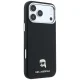 Karl Lagerfeld Grained Karl Head Metal MagSafe vāciņš iPhone 18 Pro Max / 17 Pro Max, melns