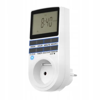 Kontaktligzda ar taimeri elektroierīču ieslēgšanai / izslēgšanai | Socket with Digital Programmable On / Off Timer