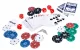 Pokera komplekts ar 300 žetoniem ar nominālu alumīnija koferī | Poker Texas Hold’em Game Set