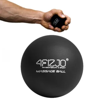 4Fizjo Lacrosse Massage Ball masāžas bumbiņa, melna