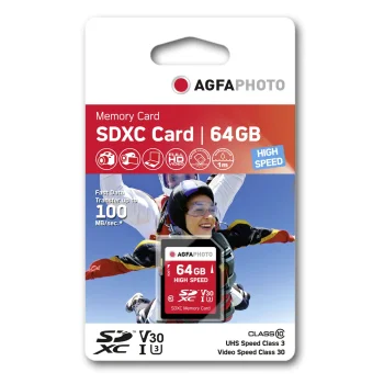 AgfaPhoto SDXC 64GB UHS-I Class 10 V30 atmiņas karte