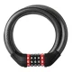 Rockbros RKS531 velosipēda saslēdzējs ar 5 ciparu kodu un LED 120cm melns