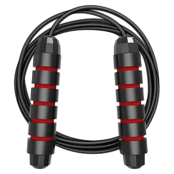 Sporta Fitnesa Lecamaukla Treniņiem, Sarkans | Crossfit Fitness Skipping Jumping Speed Rope