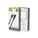 Dudao L7T USB-A uz USB-C kabelis 66W ar LED displeju 1m, melns