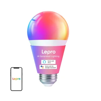 Lepro B1 E27 viedā LED spuldze ar Bluetooth un Wi-Fi, 806 lm
