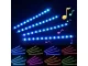 LED auto salona apgaismojums ar pulti (4 x 12 LED)