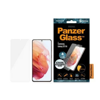 Samsung Galaxy S21 (SM-G991) PanzerGlass E2E Super+ Microfracture Aizsargstikls uz Visu Ekrānu | PanzerGlass Tempered...