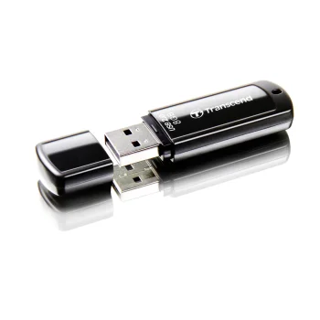 Transcend JetFlash 350 8 GB USB 2.0 USB zibatmiņa, melna