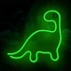 Neolia NNE01 LED neona dekoratīvā lampa Dinozaurs, zaļa