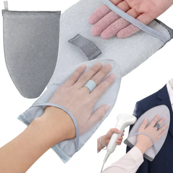 Karstumizturīgs gludināšanas cimds tvaicētājam, mini dēlis apģērbam, pelēks