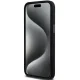 DKNY iPhone 15 Pro vāciņš Liquid Silicone Metal Logo, melns