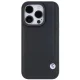 BMW Leather Blue Dots iPhone 15 Pro Max vāciņš, melns