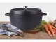Lietā alumīnija katls-cepeštrauks ar vāku, 2L, non-stick, indukcijai