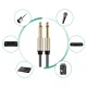 Ugreen Mono TS Jack Audio Cable 6.35mm, 5m, Black | Audio Vads Kabelis