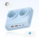 Orico PDC25 25W 6in1 pagarinātājs 2x AC + 2x USB-A + 2x USB-C, zils