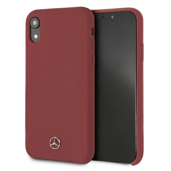 Mercedes iPhone XR vāciņš Silicone Line, sarkans
