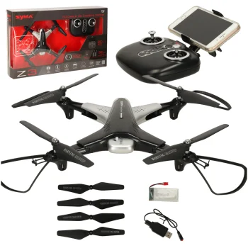 RC drons SYMA Z3 ar 720P HD kameru 2,4GHz, melns