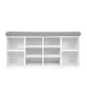 ModernHome WYJ-015 apavu skapis ar sēdekli, 10 plaukti, balts