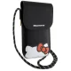 Hello Kitty Leather Hiding Kitty Cord pleca somiņa, melna