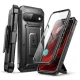 Supcase Unicorn Beetle Pro vāciņš Google Pixel 11 Pro ar jostas stiprinājumu, melns