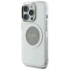 Vāciņš Guess iPhone 16 Pro Max IML Metal Colored Circle MagSafe, pelēks