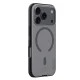 Nillkin Super Frosted Shield Pro Magnetic vāciņš iPhone 17 Pro / 18 Pro, caurspīdīgs melns