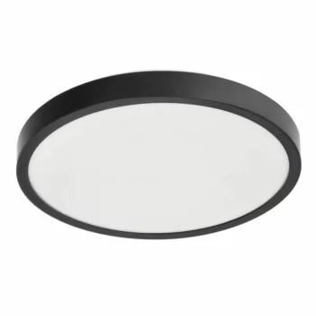 Apaļa griestu lampa plafons 2x E27 33cm, melna
