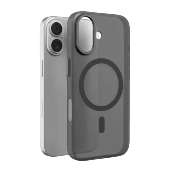 Puro Lightfeel vāciņš iPhone 17 ar MagSafe, caurspīdīgs/melns