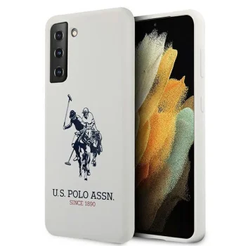 Samsung Galaxy S21 (SM-G991) US Polo Silicone Logo Case Cover (USHCS21SSLHRWH), White | Telefona Maciņš Vāks Apvalks...