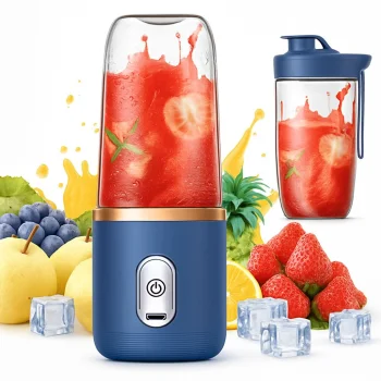 Pārnēsājams blenderis kokteiļiem un smūtijiem USB, 45 W, 6 asmeņi, 2 x 400 ml