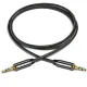 Audio kabelis Wozinsky 2x 3.5 mm mini jack AUX 1.5 m, melns