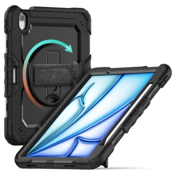 Tech-Protect iPad Air 11" (2024) vāciņš Solid360, melns