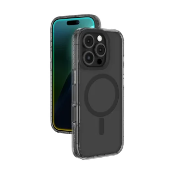 AmazingThing Titan Pro Mag vāciņš iPhone 16 Pro Max ar magnētisko gredzenu, melns