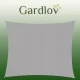 Taisnstūra saules buras nojume Gardlov 3x2 m, Pelēka