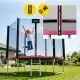 4Fizjo CLASSIC dārza batuts bērniem, 252 cm (8FT), rozā/melns