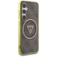 Guess 4G Glitter Triangle Buttons MagSafe vāciņš Samsung Galaxy S25, Brūns