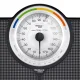Eldom Webber Mehāniskie vannas istabas svari ar ĶMI funkciju, 180kg, melni