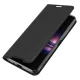 Sony Xperia 1 II DUX DUCIS Leather Cover Case, Black | Telefona Maciņš Vāciņš Apvalks Grāmatiņa