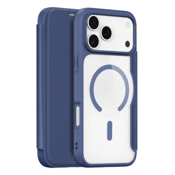 Dux Ducis Skin X Pro atverams vāciņš iPhone 17 Pro Max, MagSafe, zils